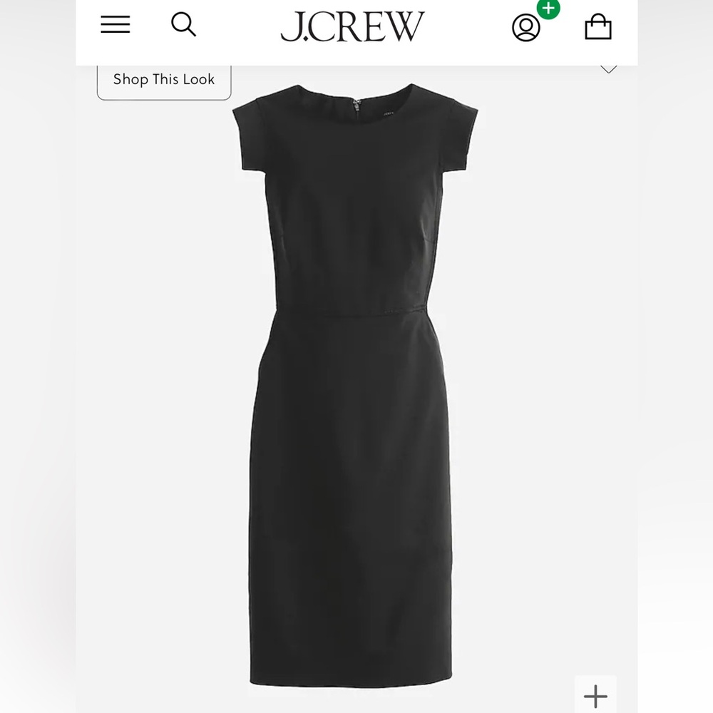 NWOT J.Crew resume dress size 8 black
